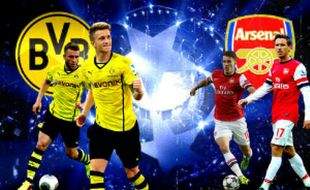 DATA FAKTA BORUSSIA DORTMUND VS ARSENAL : Dua Tim Top yang Sering Bertemu