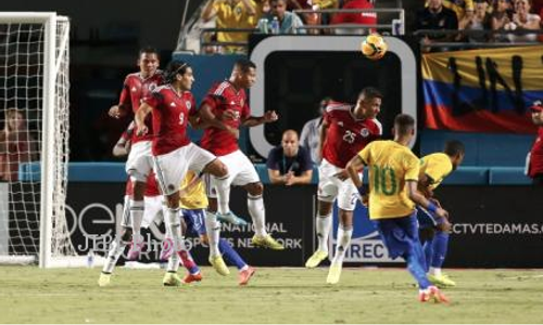 LAGA PERSAHABATAN : Gol Telat Neymar Menangkan Brasil Atas Kolombia 1-0