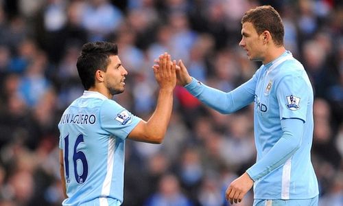 JELANG CITY VS CHELSEA : Dzeko Diragukan, Aguero Fit Main Lawan Chelsea