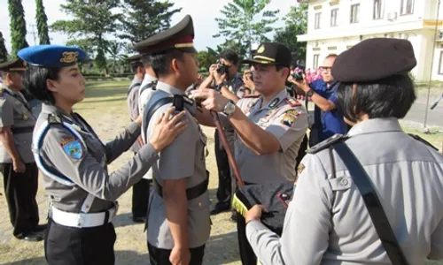 MUTASI POLISI : Lima Perwira Polres Klaten Pindah Tugas