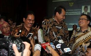 FOTO KABINET JOKOWI-JK : Jabatan Menko Perekonomian Diserahterimakan