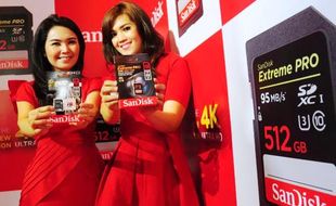 FOTO KARTU MEMORI TERBARU : Sandisk Luncurkan Kartu Memori SD Baru