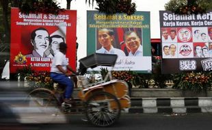 FOTO PELANTIKAN JOKOWI-JK : Bunga untuk Jokowi Berderet di Solo