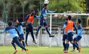 FOTO PIALA ASIA U-19 2014 : Semangat Berlatih Jelang Lawan Australia