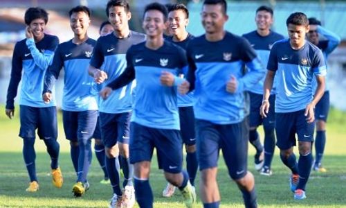 FOTO PIALA ASIA U-19 2014 : Tetap Tersenyum Jelang Hadapi Australia