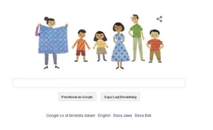 HARI BATIK NASIONAL : Google Pajang Doodle Khusus edisi Batik Indonesia