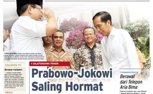 SOLOPOS HARI INI : Pertemuan Prabowo-Jokowi, Persis Vs PSCS hingga Putri Jokowi Ikut Tes CPNS