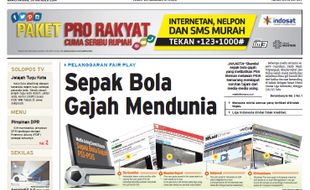 SOLOPOS HARI INI : Sepak Bola Gajah PSS vs PSIS Mendunia, Polisi Tangkap Admin Triomacan2000 hingga Moratorium CPNS Solo