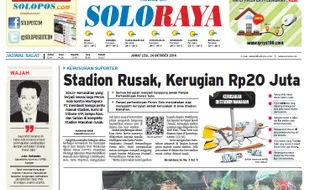 SOLOPOS HARI INI : Soloraya Hari Ini: Stadion Manahan Rusak, Rumah Kades Puhgogor Diruwat hingga Rumah Jokowi bakal Dilengkapi Pos Jaga