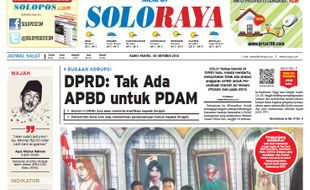 SOLOPOS HARI INI : Soloraya Hari Ini: Dugaan Korupsi Proyek PDAM, Rumah Hantu di Mal hingga Dampak Puting Beliung