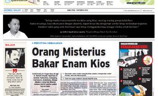 SOLOPOS HARI INI : Soloraya Hari Ini: Orang Misterius Bakar Enam Kios hingga Kenaikan UMK Solo