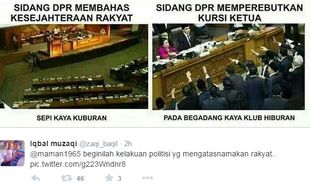 KMP VS KIH : Protes DPR Terbelah, Netizen Bikin Meme hingga Hashtag #BubarkanDPR