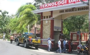 Seratusan Pelajar SMK Pancasila 1 Serbu SMKN 2 Wonogiri