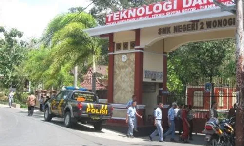 Seratusan Pelajar SMK Pancasila 1 Serbu SMKN 2 Wonogiri