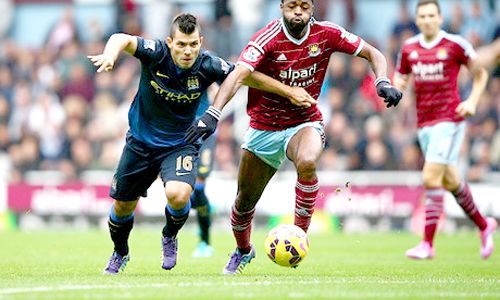 WEST HAM UNITED VS MANCHESTER CITY : West Ham Bikin Kejutan, Taklukkan City 2-1