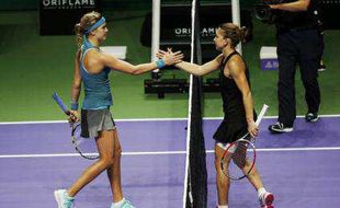 WTA FINALS SINGAPURA 2014 : Halep Taklukkan Bouchard di Laga Perdana