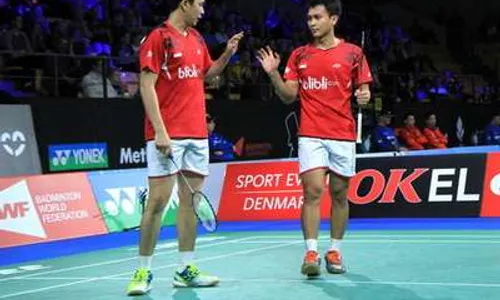 DENMARK OPEN SUPER SERIES 2014 : Hendra/Ahsan, Gideon/Markis Melaju ke Perempatfinal