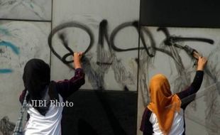 VANDALISME SOLO : Pemkot Nyatakan Perang Aksi Vandalisme