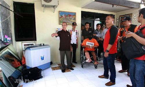 Foto Rekonstruksi Pembunuhan Janda di Jogja