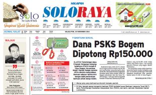 SOLOPOS HARI INI : Soloraya Hari Ini: PSKS di Bogem Dipotong Rp150.000 hingga Hujan Es Sragen