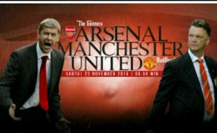 PREVIEW ARSENAL VS MANCHESTER UNITED : Laga Panas Walau Tak di Papan Atas