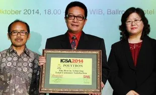 ICSA 2014 : Polytron Lolos Riset di 6 Kota Besar, Raih Indonesian Customer Satisfaction Award Lagi