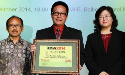 ICSA 2014 : Polytron Lolos Riset di 6 Kota Besar, Raih Indonesian Customer Satisfaction Award Lagi