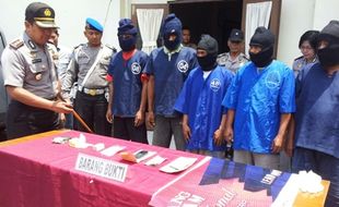 KRIMINALITAS KLATEN : 8 Pejudi di Delanggu dan Jogonalan Dibekuk Polisi