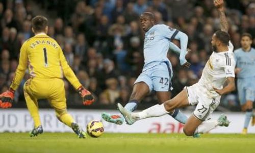 MANCHESTER CITY VS SWANSEA CITY : Sempat Tertinggal, City Berbalik Unggul 2-1