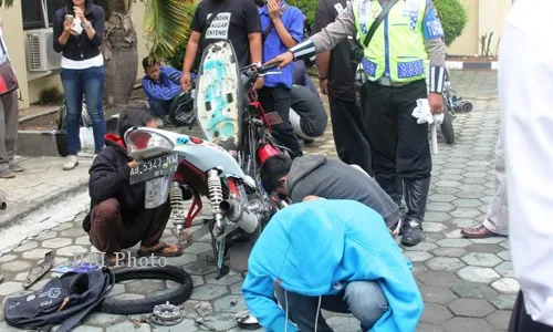 Operasi Jaring Progo di Gunungkidul, Puluhan Motor Bodong dan Miras Diamankan