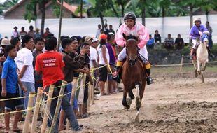 FOTO BUPATI SUKOHARJO CUP 2014 : Begini Serunya Pacuan Kuda di Sukoharjo