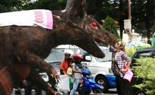 FOTO HARI ANTI KORUPSI : Begini Cara Wong Jogja Perangi Korupsi