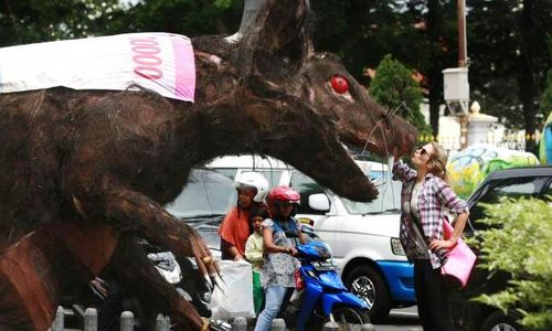 FOTO HARI ANTI KORUPSI : Begini Cara Wong Jogja Perangi Korupsi