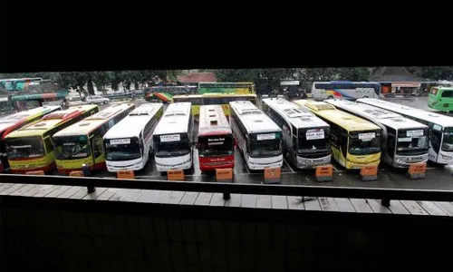 MUDIK LEBARAN 2015 : Penumpang Bus di Solo Turun 34%