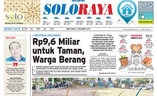 SOLOPOS HARI INI : Soloraya Hari Ini: Penataan Taman Solo Baru hingga Warga Protes Banyaknya Pungutan Sekolah