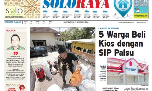 SOLOPOS HARI INI : Soloraya Hari Ini: Pengawas Sekolah Diduga Jadi Calo CPNS hingga Polemik Proyek Tol Salatiga-Boyolali