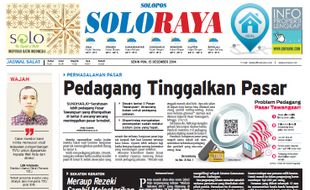 SOLOPOS HARI INI : Soloraya Hari Ini: Pedagang Tinggalkan Pasar, Pengumuman CPNS Solo, hingga Malam Sekaten 2015