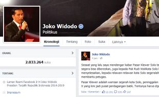 AKUN JOKOWI : Akun Facebook Joko Widodo Dikelola Timses?