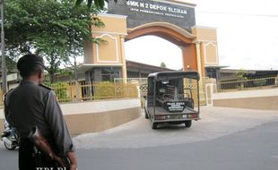 PENYERANGAN SEKOLAH : Polisi Amankan Sepeda Motor Penyerang SMK N 2 Depok Sleman