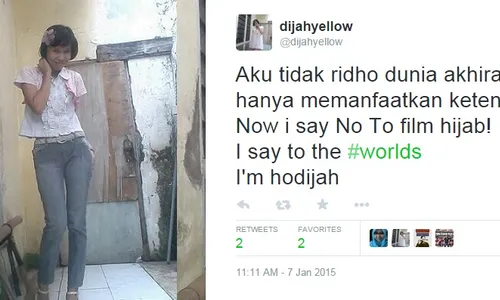 TWITTER DIJAH YELLOW : Hodijah Ngamuk-Ngamuk ke Film Hijab, Kenapa?