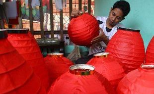 FOTO TAHUN BARU IMLEK : Permintaan Lampion Naik 80 Persen