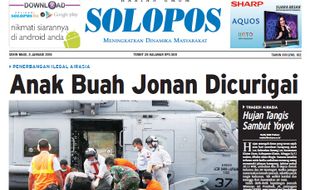 SOLOPOS HARI INI : Anak Buah Jonan Dicurigai hingga Lokasi Pasar Darurat Masih Belum Jelas