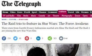 FILM HOLLYWOOD : Trio The Raid Berlaga di Star Wars 7, Benarkah?