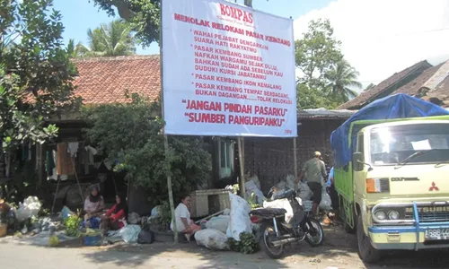 PASAR TRADISIONAL KLATEN : 13 Kades di Kemalang Tolak Pemindahan Pasar Kembang