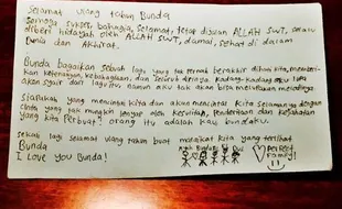 ULTAH MAIA ESTIANTY : Begini Isi Surat “Perfect Family” El & Dul untuk Maia