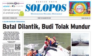 SOLOPOS HARI INI : BG Tolak Mundur hingga Kecelakaan Transasia Tewaskan 16 Orang