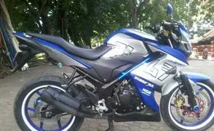 MODIFIKASI MOTOR : Begini Modifikasi Moge ala Anak CB 150 R