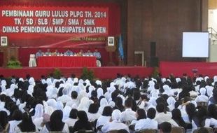 PENDIDIKAN GURU : Bupati Klaten Soroti Banyaknya Kasus Guru Besertifikat 