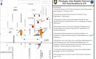 SOLO KARNAVAL : Ngapeman-Jensud Ditutup, Inilah Pengalihan Arus Lalu Lintas