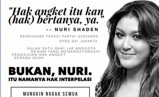 TRENDING SOSMED : Keliru Jelaskan Hak Angket, Nuri Shaden Dibully